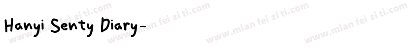 Hanyi Senty Diary字体转换
